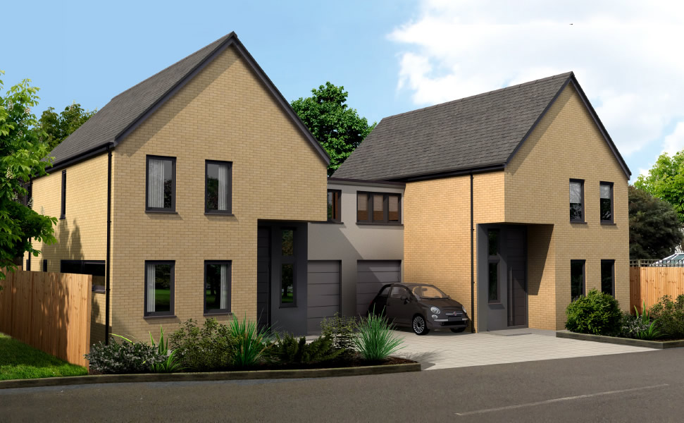 Filmer Gardens is a stunning new development of two 4 bedroom, link detached family homes